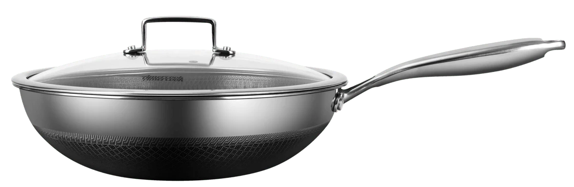 Amercook Aristo Pro Stainless – Steel Cookware Wok Pan - Image 5