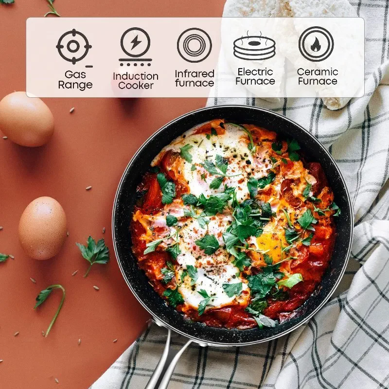 Amercook Essentials Aluminum Cookware Non-Stick Cookware Set - Image 5