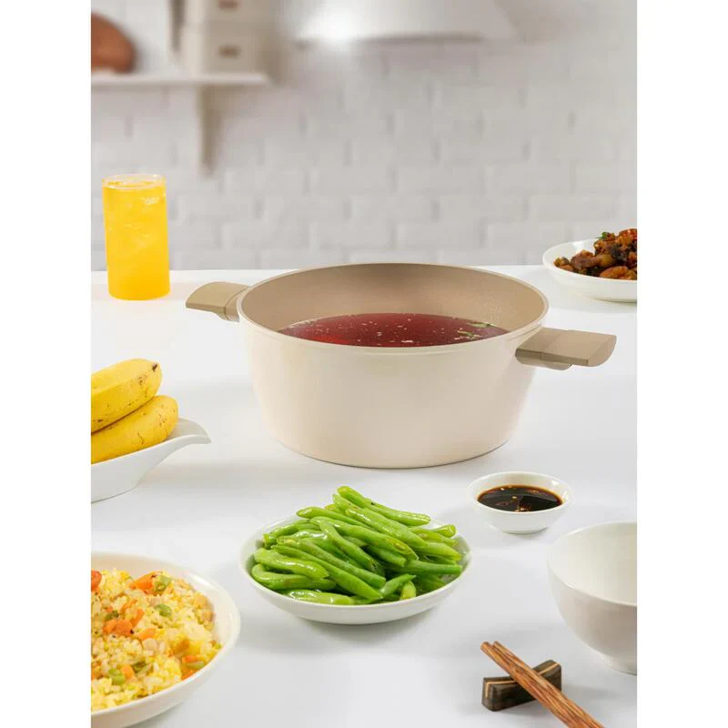 Amercook Luna Ceramic Coated Aluminum Non-Stick Casserole Pan - Image 3