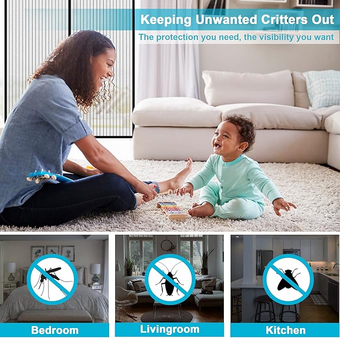 Magic Mesh Magnetic Screen Door - Image 4