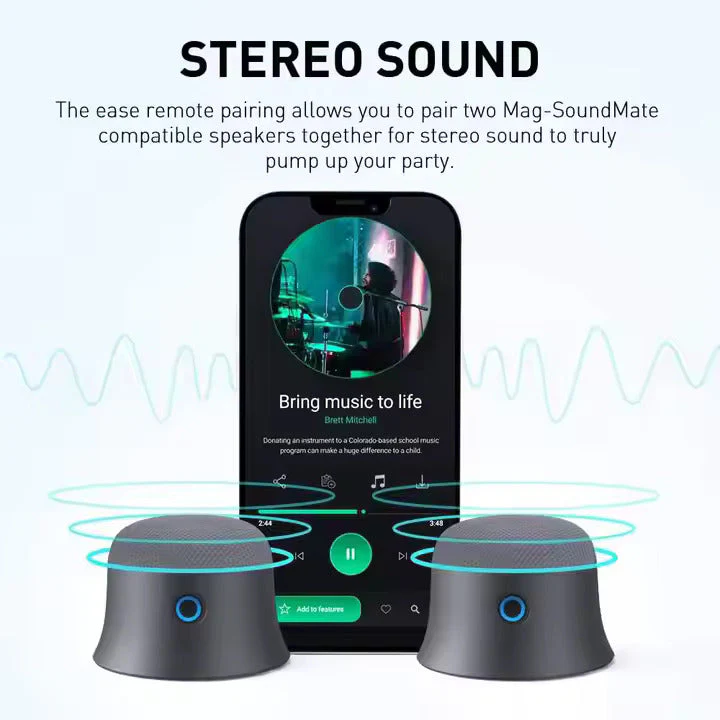 MiLi Mag SoundMate Bluetooth Magnetic Speaker - Image 14